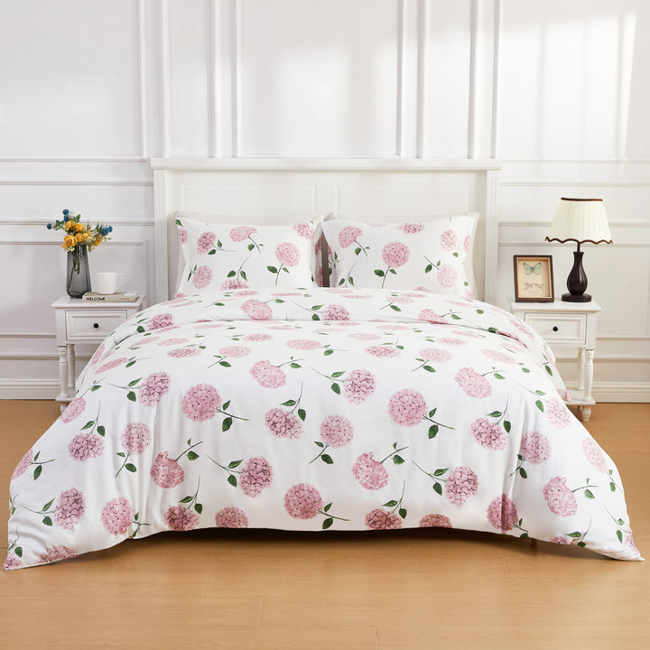 Hydrangea Printed Duvet Set
