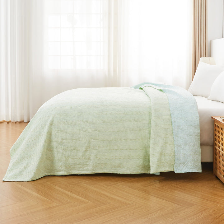 Hand Stitched Reversible Kantha Coverlets