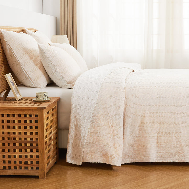 Hand Stitched Reversible Kantha Coverlets