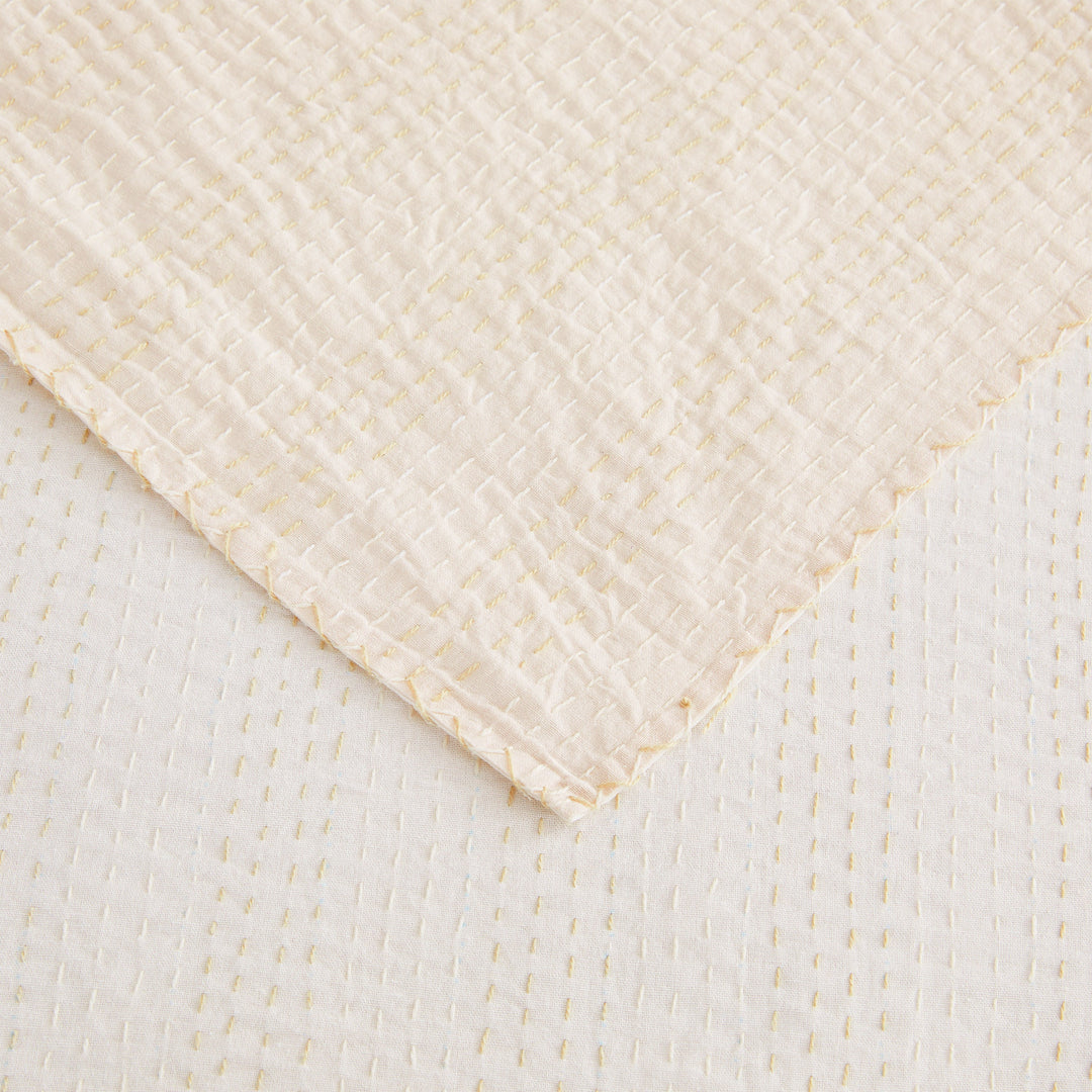 Hand Stitched Reversible Kantha Coverlets