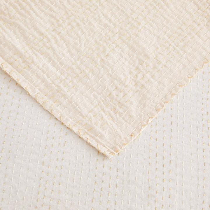 Hand Stitched Reversible Kantha Coverlets