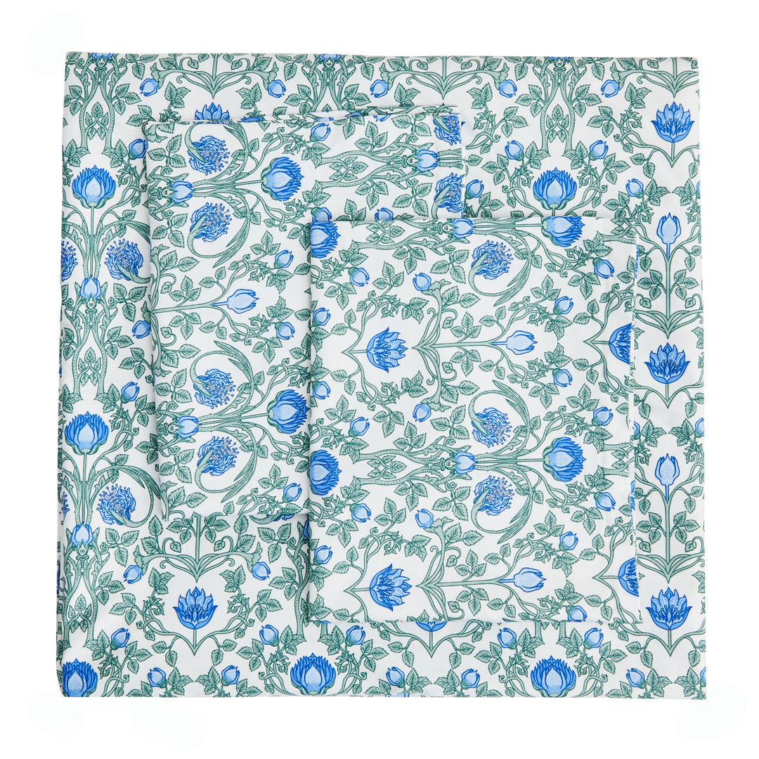 Arts & Crafts Floral Printed Duvet Set