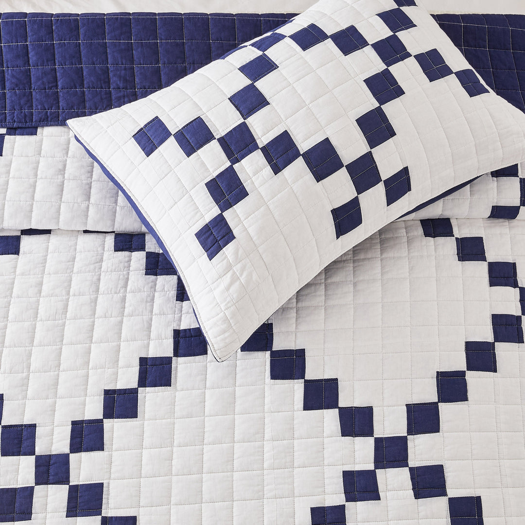 Irish Chain Patchwork Cotton Quilt Set