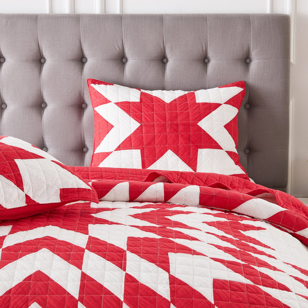 Star Patch Patchwork Cotton Quilt Set