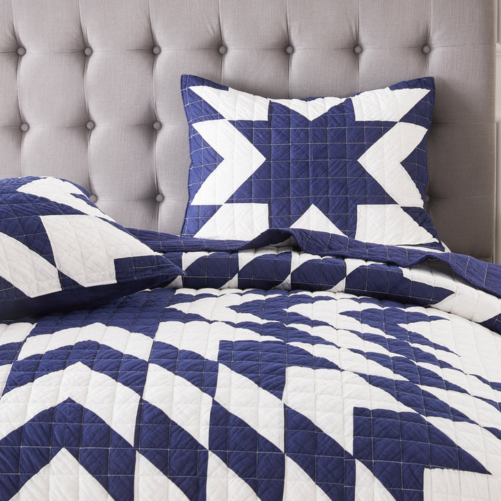 Star Patch Patchwork Cotton Quilt Set