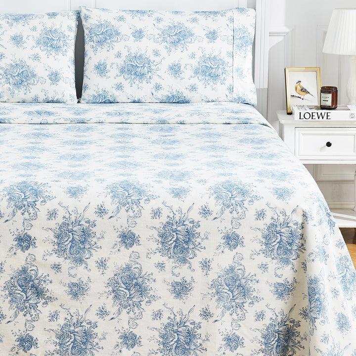 Petit Toile Flannel Sheet Sets