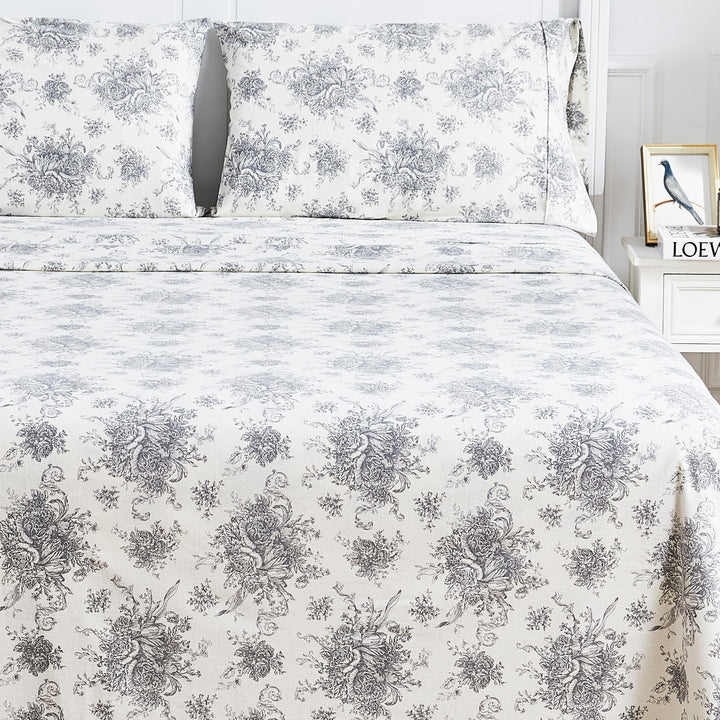 Petit Toile Flannel Sheet Sets