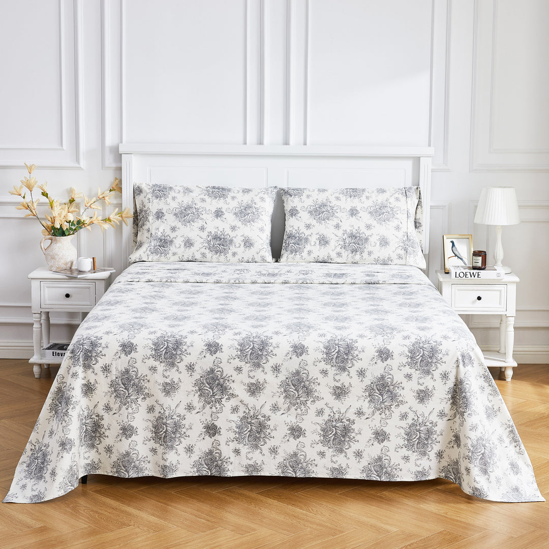 Petit Toile Flannel Sheet Sets