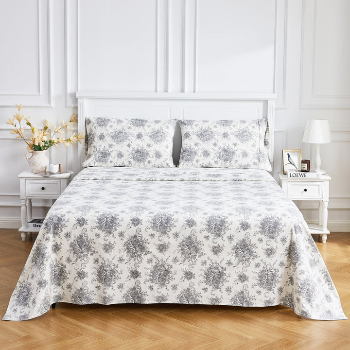 Petit Toile Flannel Sheet Sets