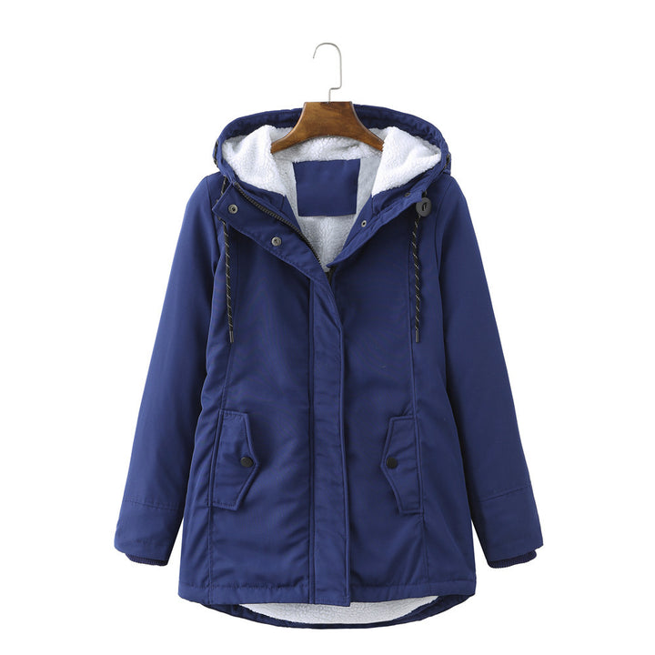 H&F Hooded Lambswool Parka c