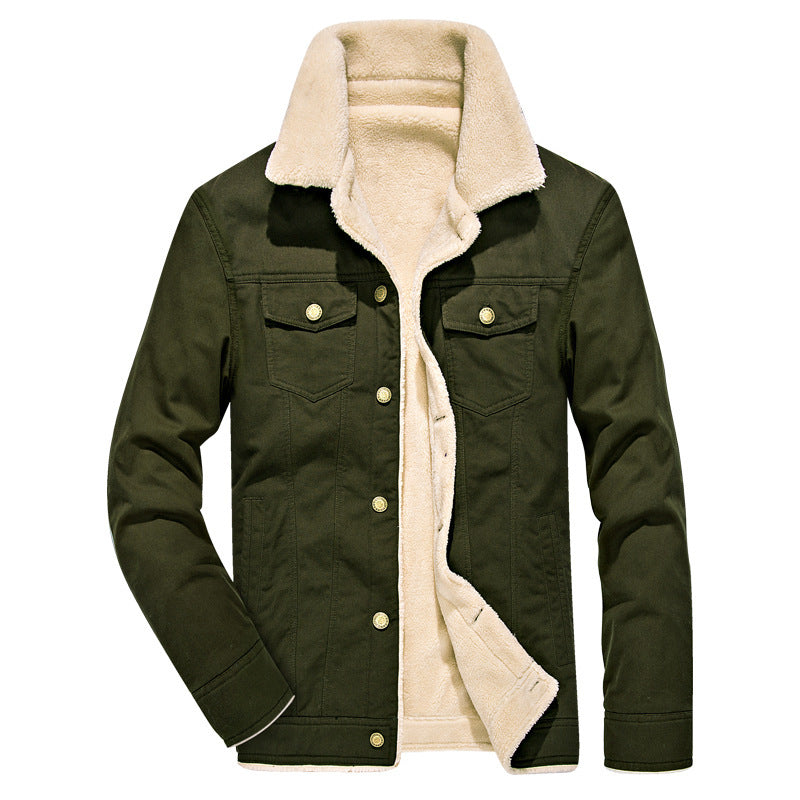 H&F Velvet Denim Jacket c