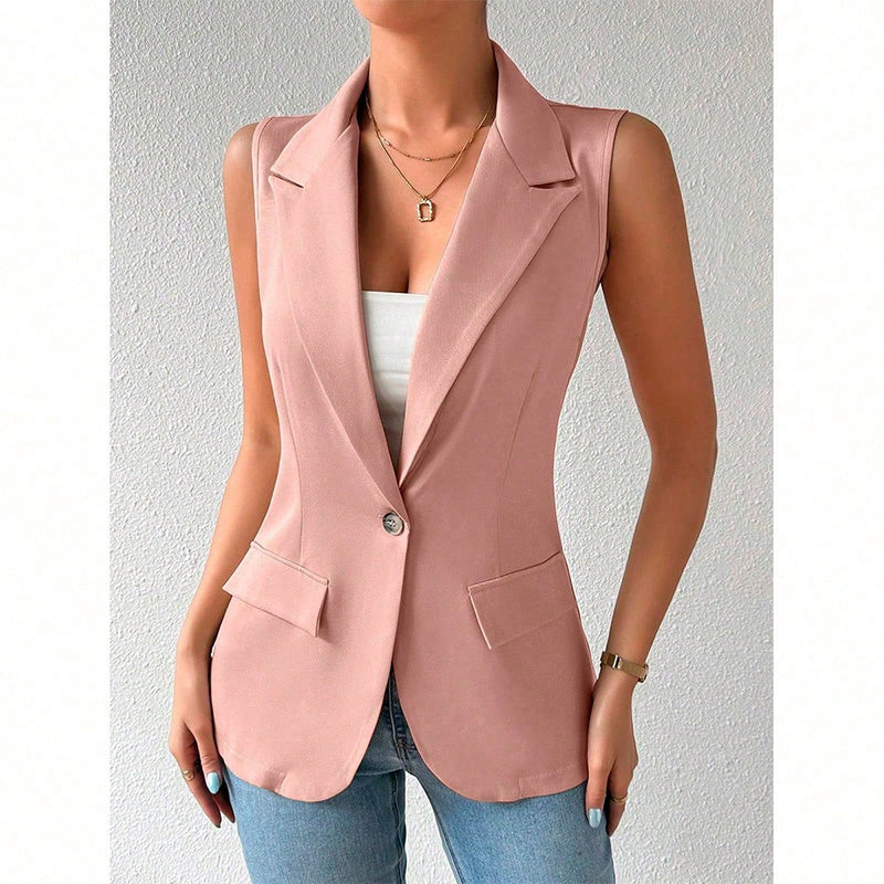 H&F Sleeveless Blazer Vest c