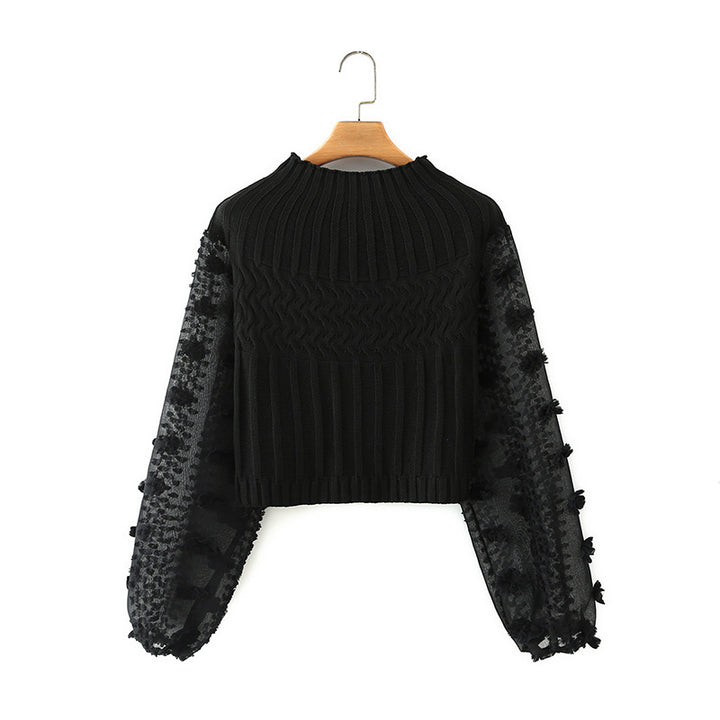 H&F Chiffon Sleeve Sweater c