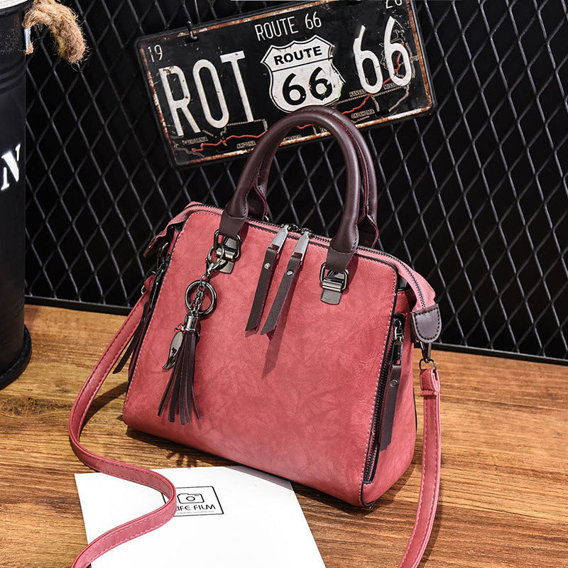 H&F Tassel Leather Tote c