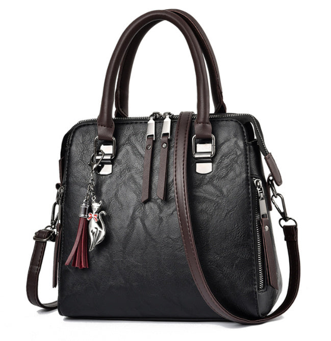 H&F Tassel Leather Tote c