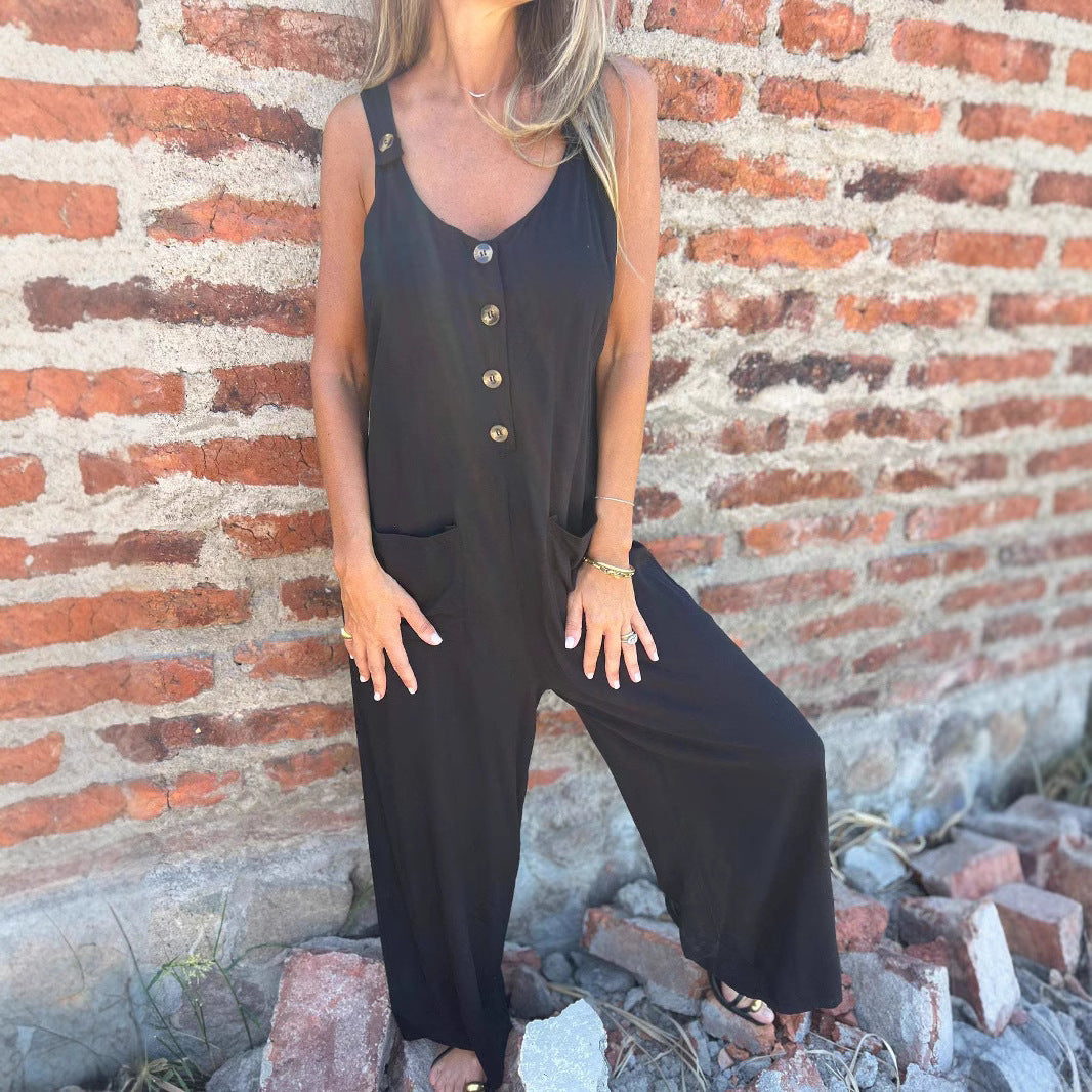 H&F Button Pocket Jumpsuit c