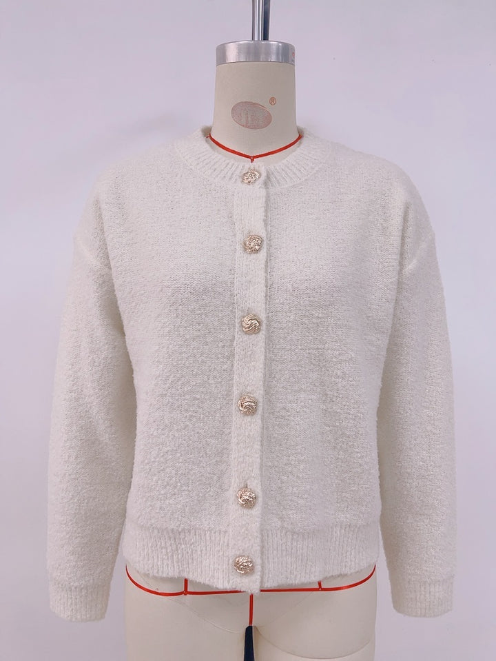 H&F Round Neck Button c
