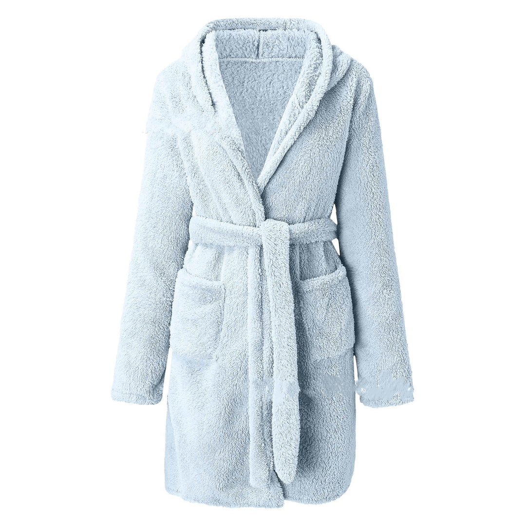H&F Hooded Warm Bathrobe c