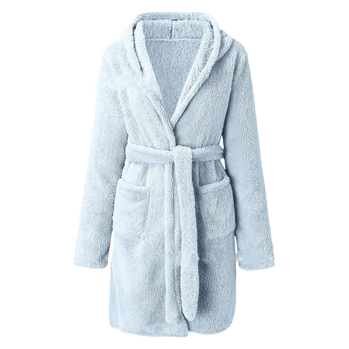 H&F Hooded Warm Bathrobe c