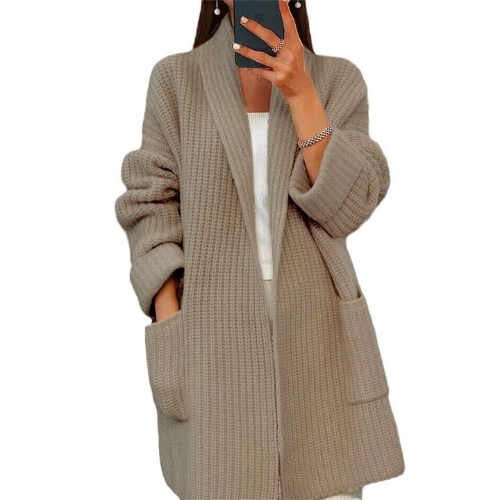 H&F Lapel Knit Cardigan c