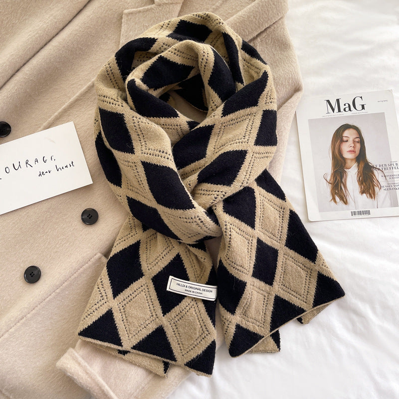 H&F Wool Scarf Camel c