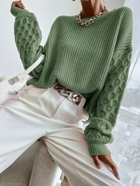 H&F Pullover Knit Sweater c