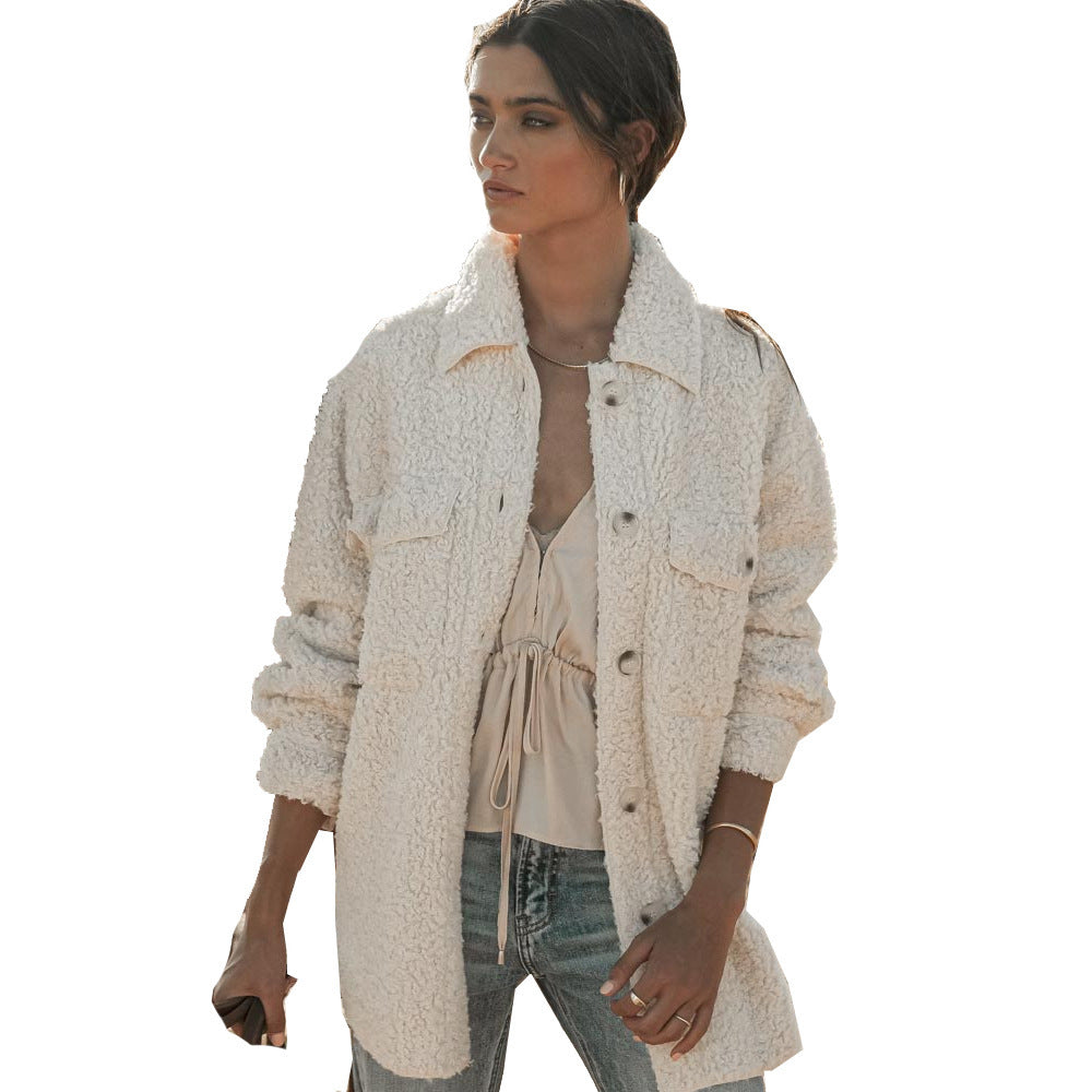H&F Plush Trench Coat c