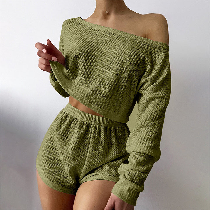 H&F Waffle Pajama Set c