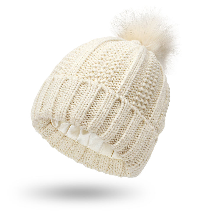 H&F Satin Pom Beanie c