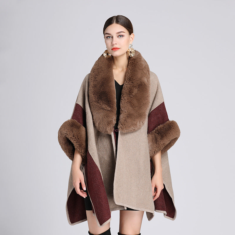H&F Rabbit Fur Cape c