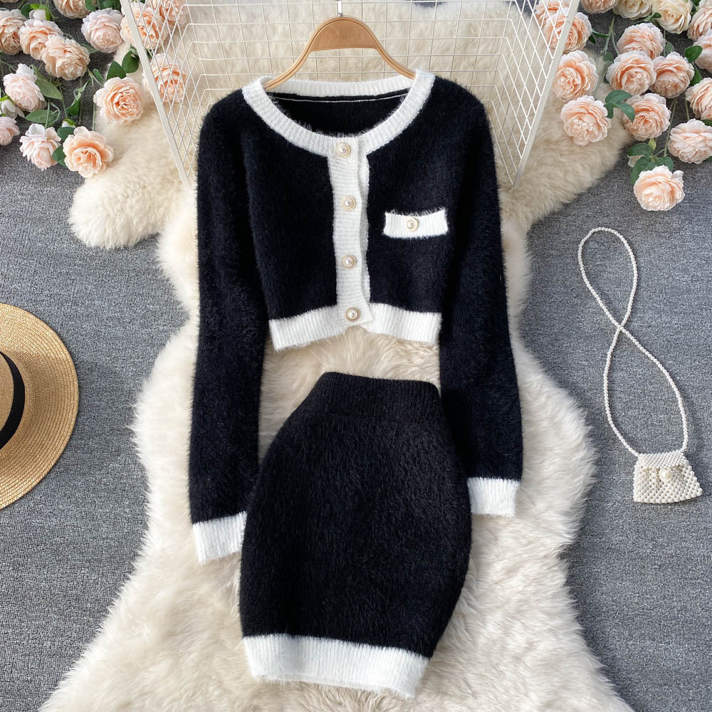 H&F Cardigan Sweater Skirt c