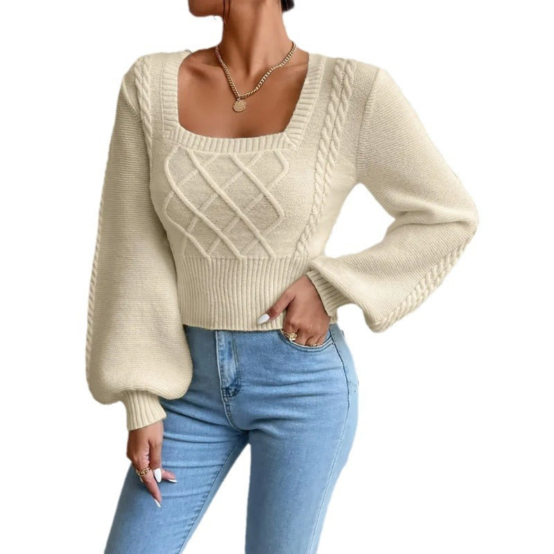 H&F Square Collar Sweater c
