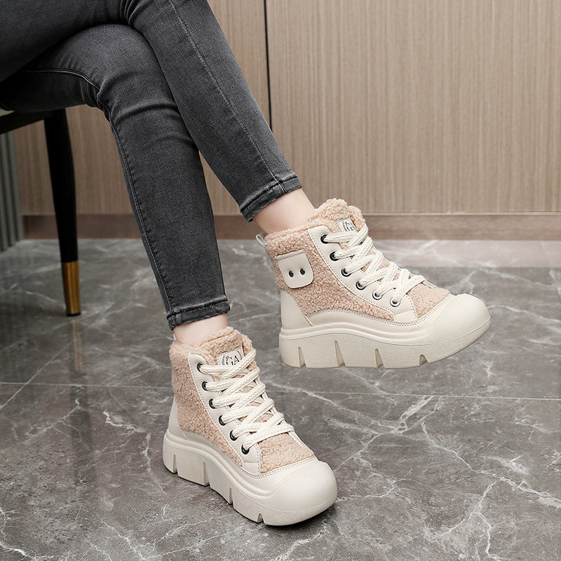 H&F Lace-Up Snow Boots c