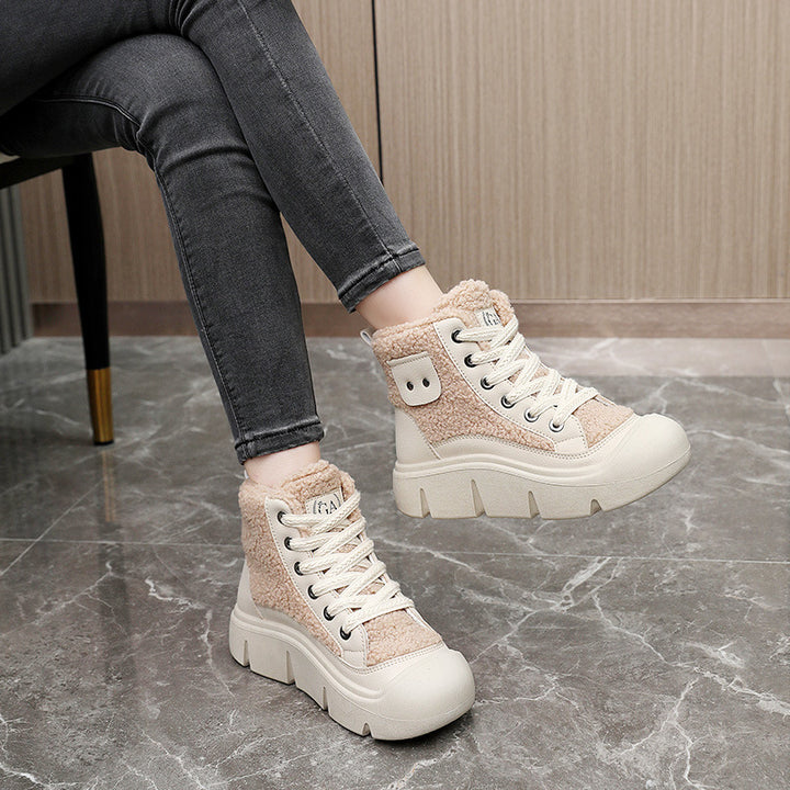 H&F Lace-Up Snow Boots c