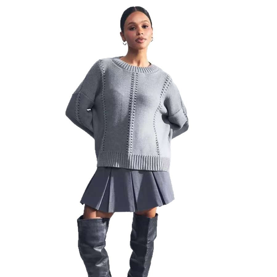 H&F Loose Round Neck c