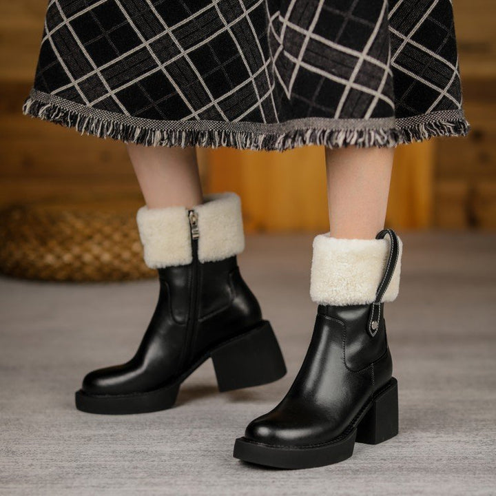 H&F Thick Heel Boots c