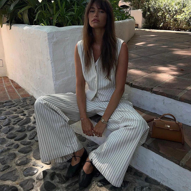 H&F Striped Vest Trousers c