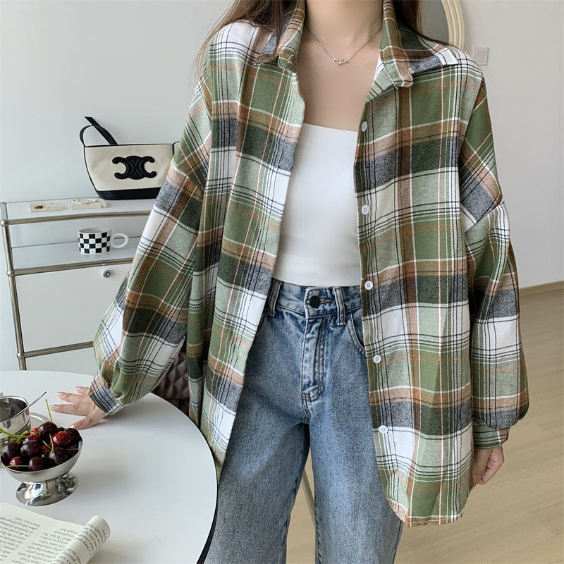 H&F Retro Plaid Shirt c
