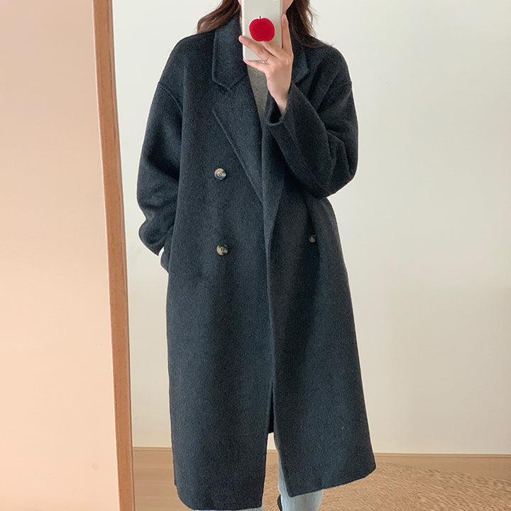 H&F Camel Wool Overcoat c