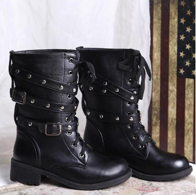 H&F Motorcycle Army Boots c
