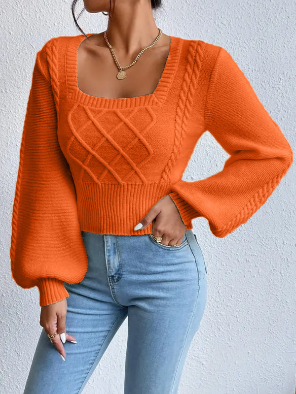 H&F Square Collar Sweater c