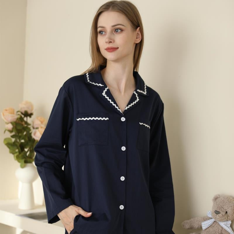 H&F Suit Collar Pajamas c
