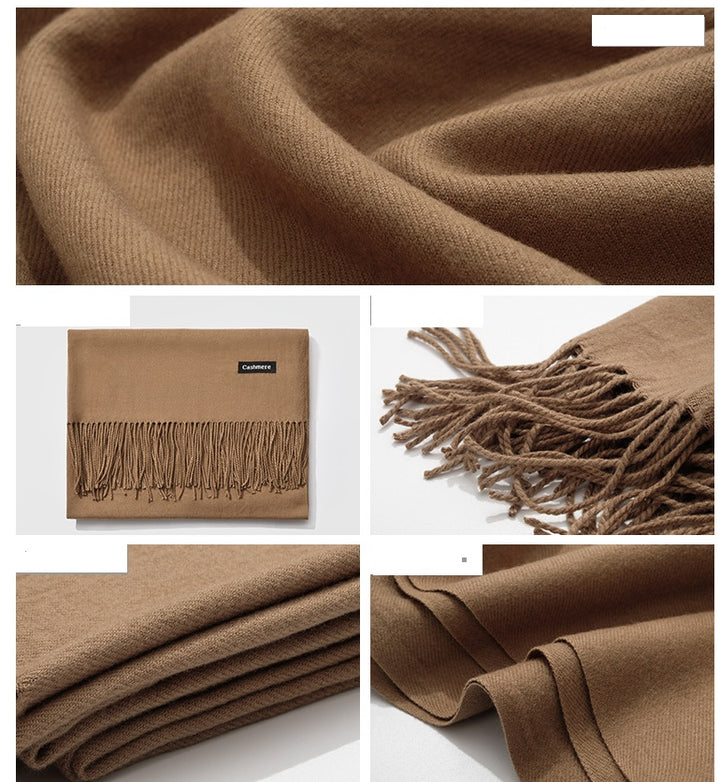H&F Monochrome Cashmere Scarf c