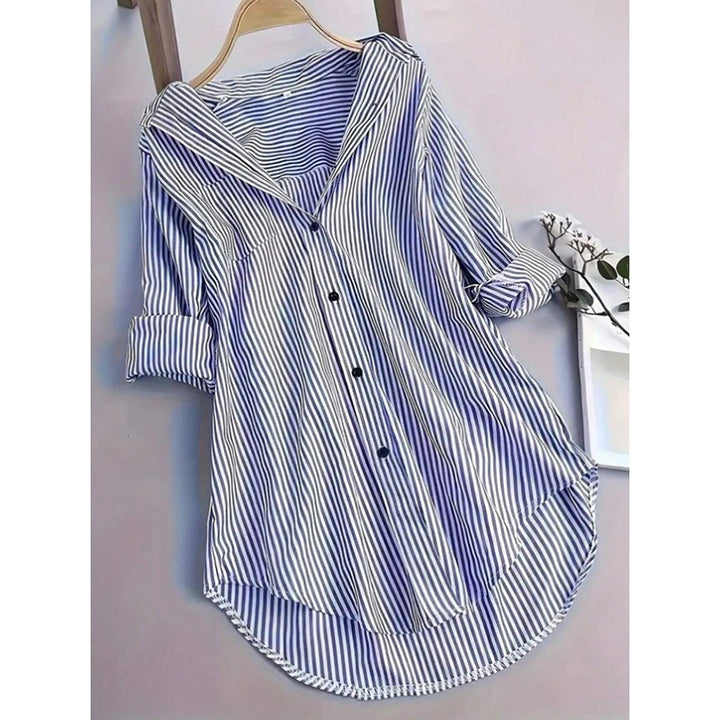 H&F Oversized Striped Blouse c