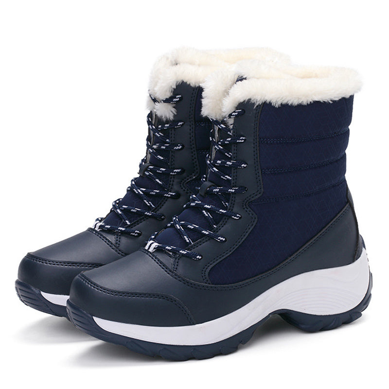 H&F Plush Ankle Snow Boots c