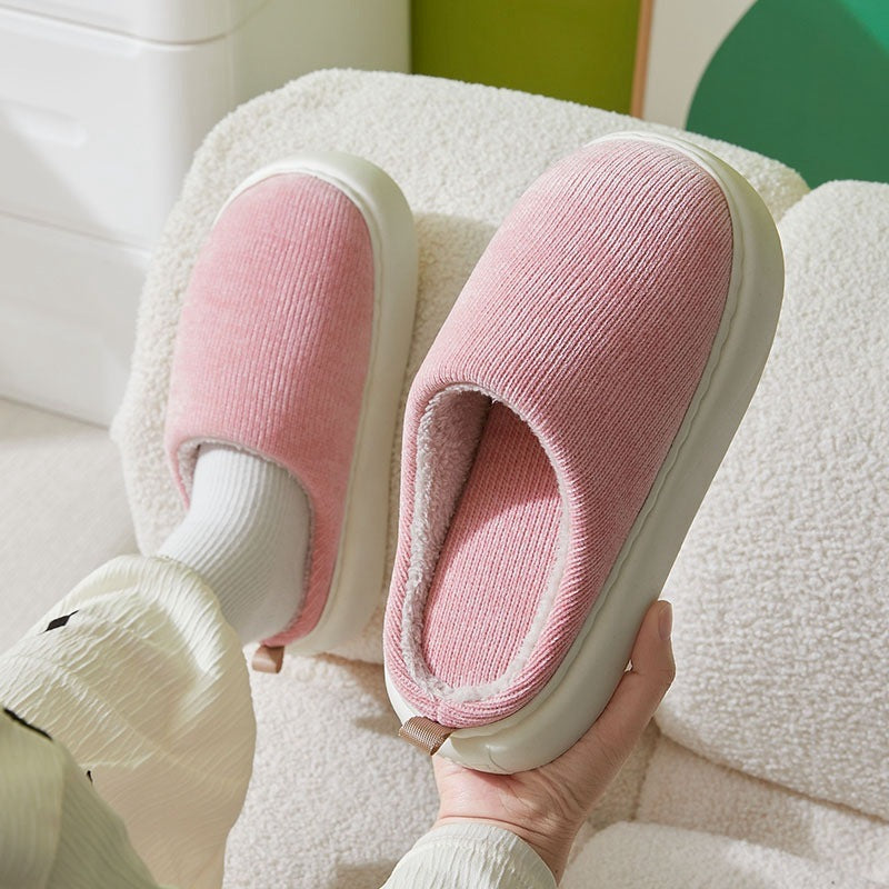 H&F Velvet Cotton Slippers c
