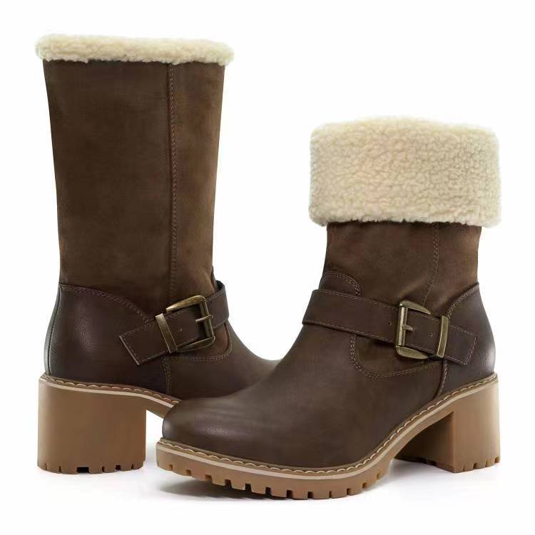 H&F Buckle Chunky Boots c