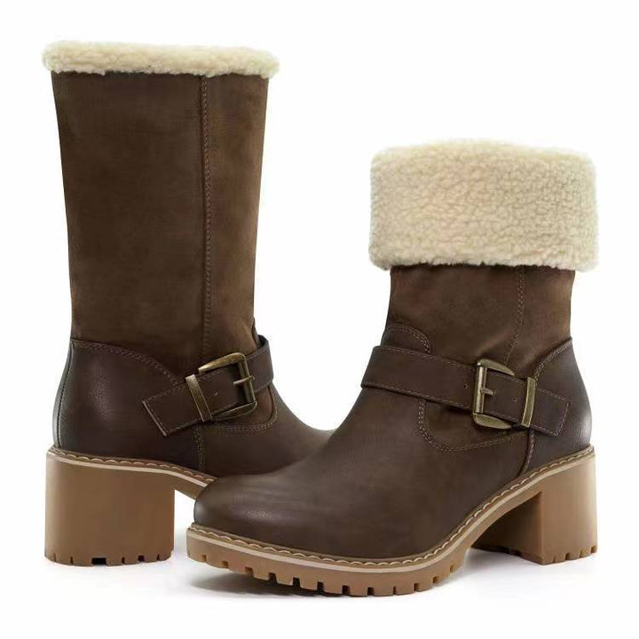 H&F Buckle Chunky Boots c