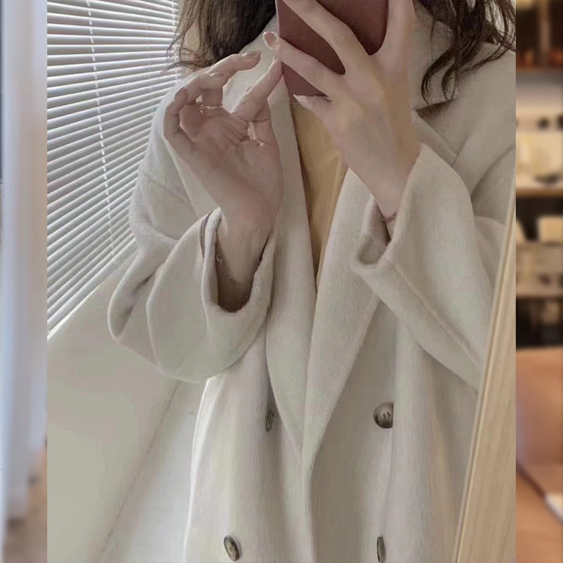 H&F Camel Wool Overcoat c