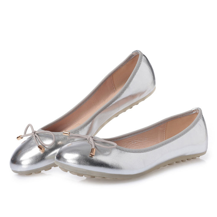 Round Toe Flat Pumps